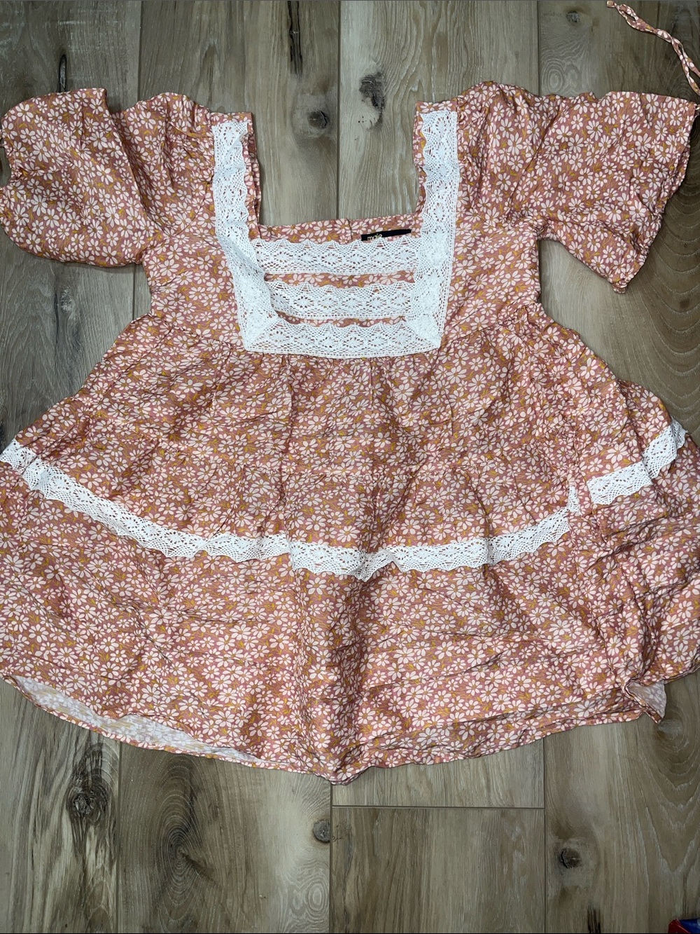 MAJE WOMENS FLORAL PRINT LACE DRESS PINK SIZE US 4 FR 36